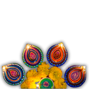 Decorative Matki Diya Pack of 9 for Diwali Decoration